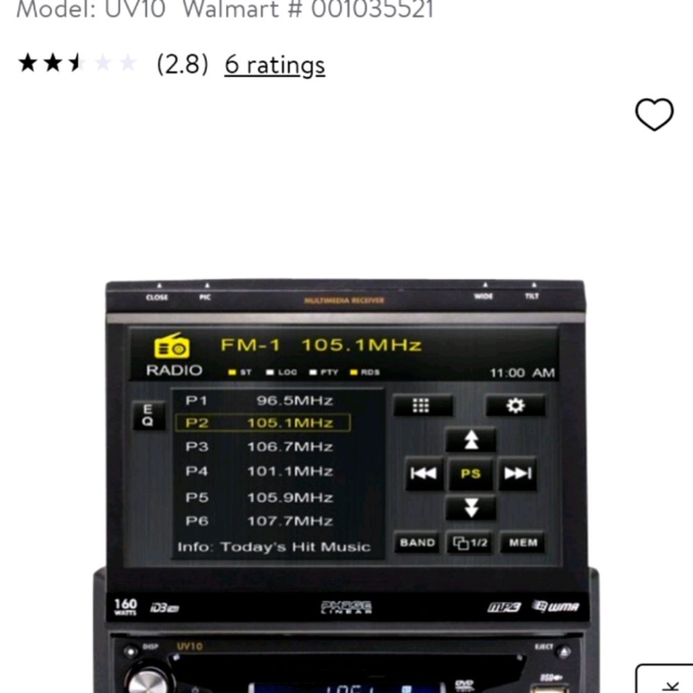 A DVD player and a Bluetooth ,mp3,cd player,am,fm,